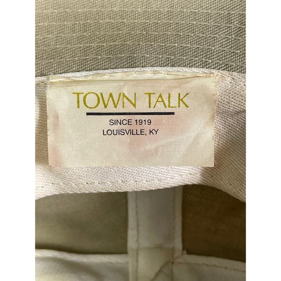 Town Talk Golf Classic Bucket Hat Khaki Red Stripe Made in USA One Size - Picture 9 of 12